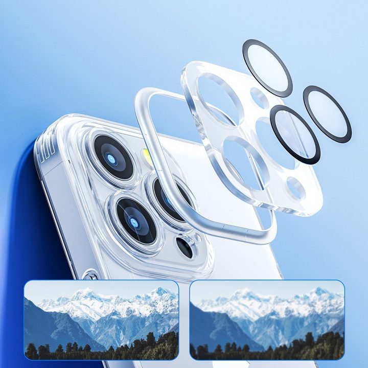 14Q Case iPhone 14 Plus dėklo dangtelis su skaidriu fotoaparato dangteliu (JR-14Q3 skaidrus)