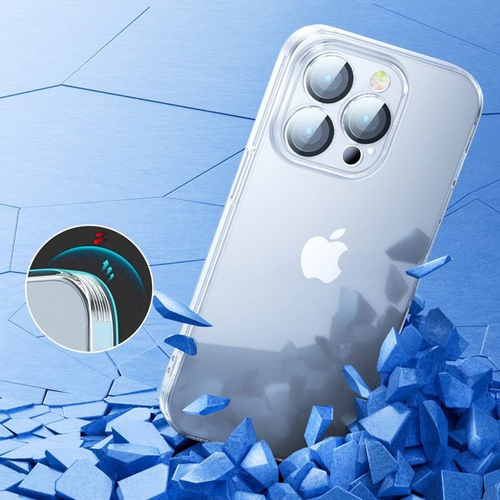 14Q Case iPhone 14 Plus dėklo dangtelis su skaidriu fotoaparato dangteliu (JR-14Q3 skaidrus)