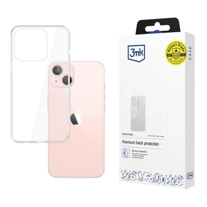 Dėklas iPhone 14 Plus iš Armor Case serijos - skaidrus