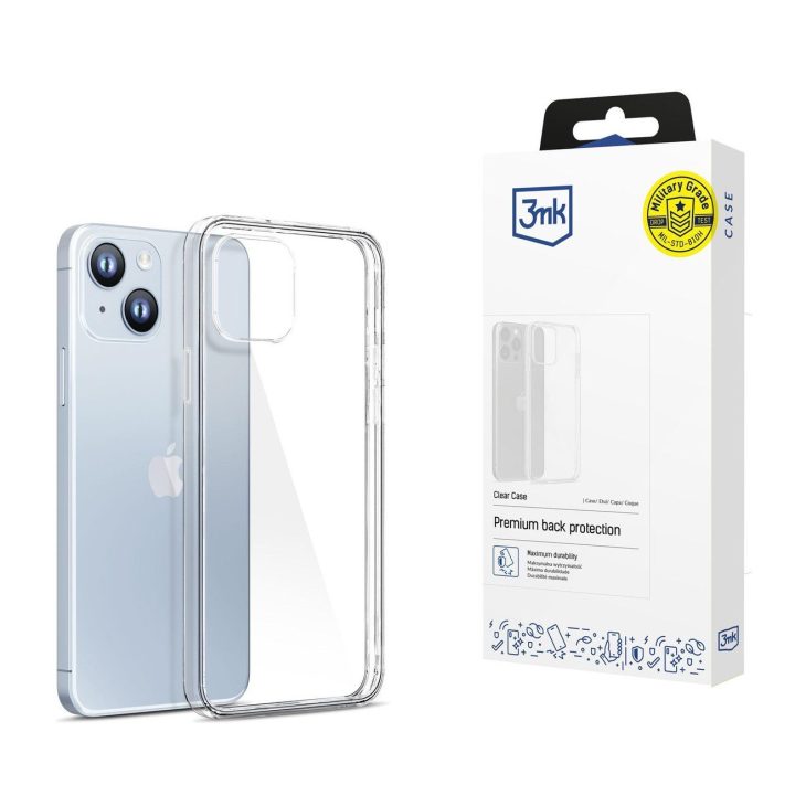 Dėklas iPhone 14 Plus silikoninės serijos Clear Case - skaidrus