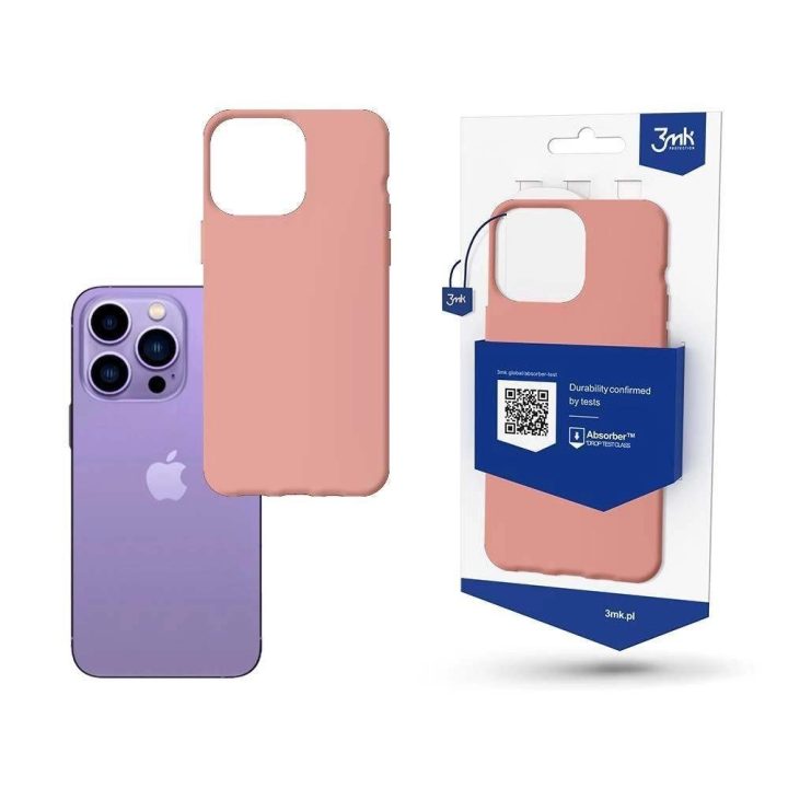 Dėklas iPhone 14 Pro iš Matt Case serijos - rožinis