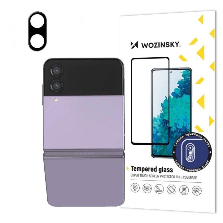 Visas fotoaparato stiklas Samsung Galaxy Z Flip 4 grūdintas stiklas, skirtas 9H kamerai