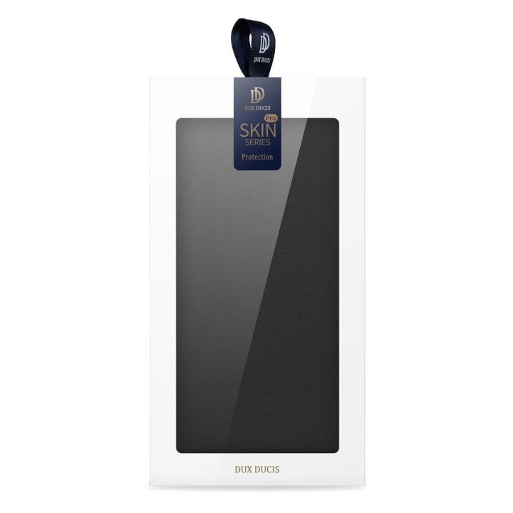 Skin Pro dėklas, skirtas Oppo Reno 8 Pro atverčiamu dangteliu kortelių piniginės stovui juodos spalvos