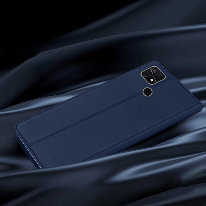 Skin Pro dėklas, skirtas Oppo Reno 8 Pro atverčiamu dangteliu kortelių piniginės stovui juodos spalvos