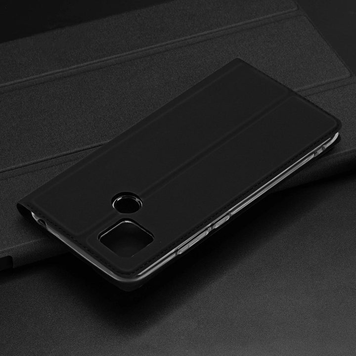 Skin Pro“ dėklas, skirtas Oppo Reno 8 Pro“ atverčiamu dangteliu kortelių piniginės stovui mėlynos spalvos
