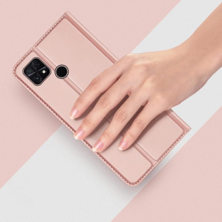 Skin Pro“ dėklas, skirtas Oppo Reno 8 Pro“ atverčiamu dangteliu kortelių piniginės stovui mėlynos spalvos