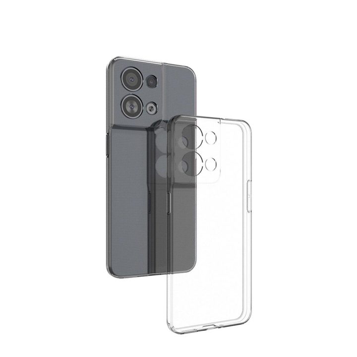 Ultra Clear 0,5 mm dėklas, skirtas Oppo Reno 8 plonam dangčiui, skaidrus
