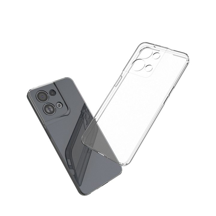Ultra Clear 0,5 mm dėklas, skirtas Oppo Reno 8 Pro plonu dangteliu, skaidrus