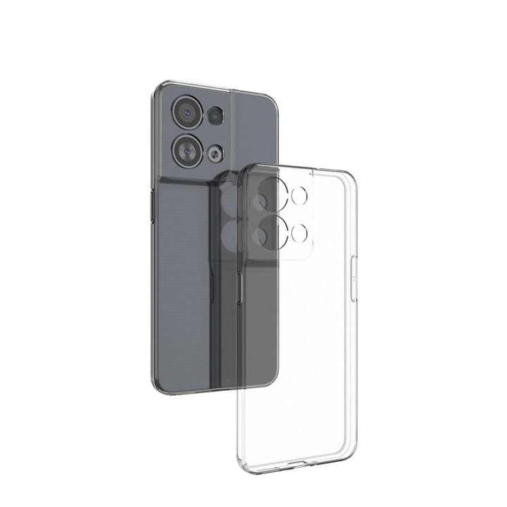 Ultra Clear 0,5 mm dėklas, skirtas Oppo Reno 8 Pro plonu dangteliu, skaidrus