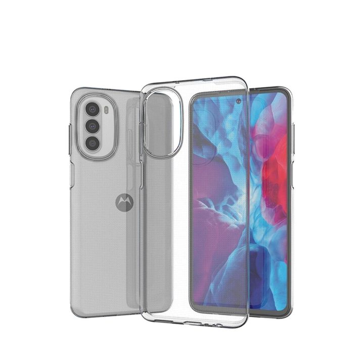 Ultra Clear 0,5 mm dėklas, skirtas Motorola Moto G82 5G / Moto G52 plonas dangtelis skaidrus