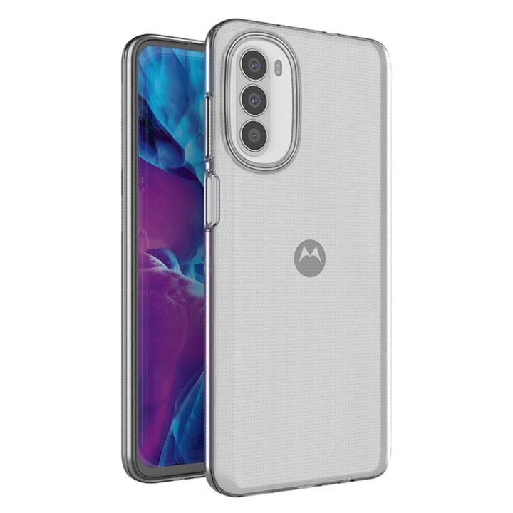 Ultra Clear 0,5 mm dėklas, skirtas Motorola Moto G82 5G / Moto G52 plonas dangtelis skaidrus