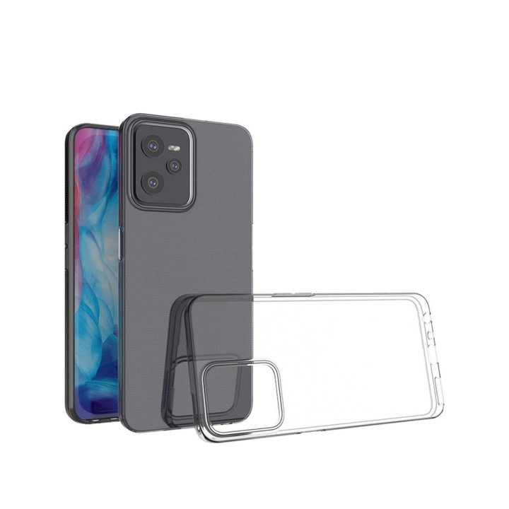 Ultra Clear 0,5 mm dėklas, skirtas Realme C35 plonu dangteliu, skaidrus
