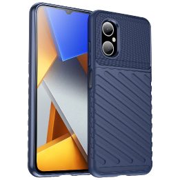 Thunder Case Xiaomi Poco M4 5G silikoninis šarvų dėklas mėlynas