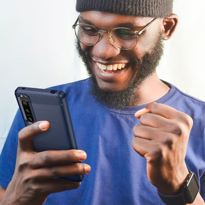 Thunder Case Xiaomi Poco M4 5G silikoninis šarvų dėklas mėlynas