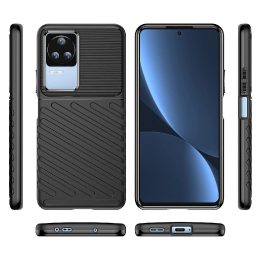 Thunder Case dėklas Xiaomi Poco F4 5G silikono šarvų dėklas juodas