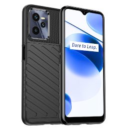 Thunder Case dėklas Realme C35 silikoniniam šarvų dėklui juodas