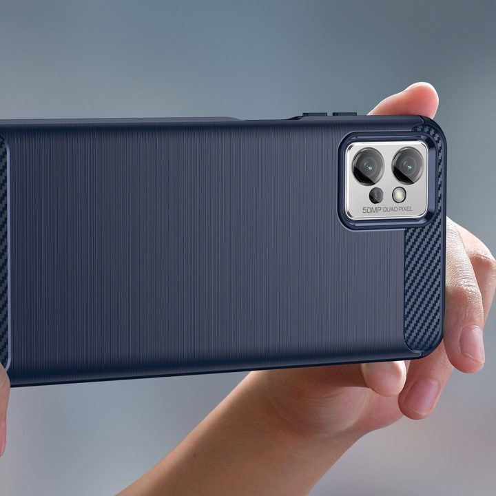 Anglies dėklas, skirtas Realme Narzo 50 5G lankstus silikoninis anglies dangtelis juodas