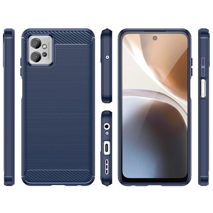 Carbon Case dėklas skirtas Realme C35 lankstus silikoninis anglies dangtelis juodas
