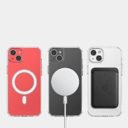 iPhone 14 Plus su sidabriniu žiedu - skaidrus