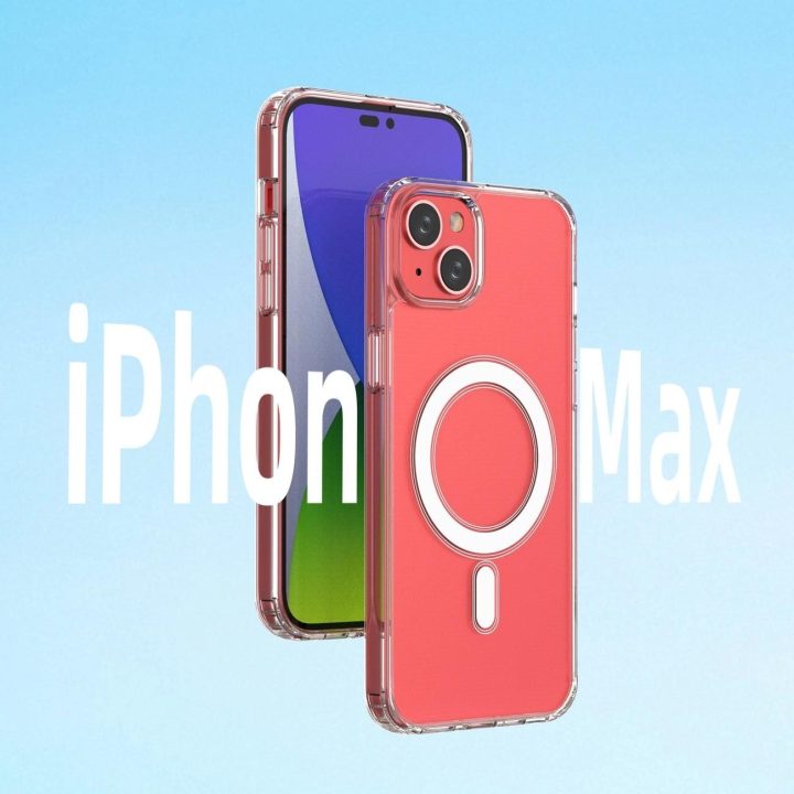 iPhone 14 Plus su sidabriniu žiedu - skaidrus