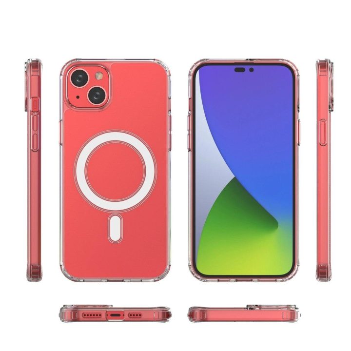 iPhone 14 Plus su sidabriniu žiedu - skaidrus