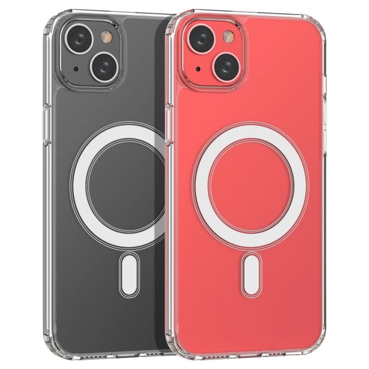 iPhone 14 Plus su sidabriniu žiedu - skaidrus