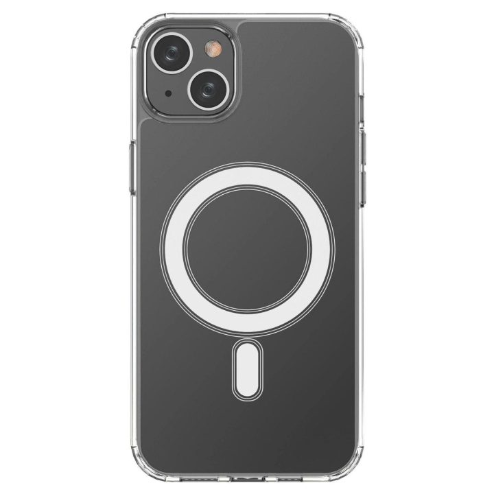 iPhone 14 Plus su sidabriniu žiedu - skaidrus