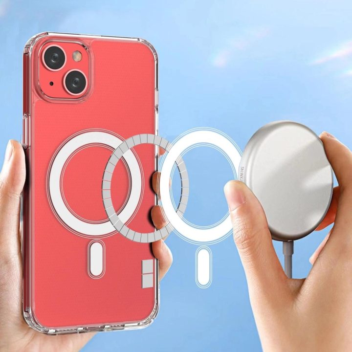 iPhone 14 Plus su sidabriniu žiedu - skaidrus