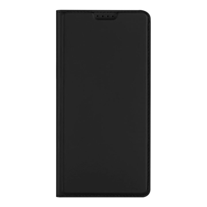 Skin Pro dėklas Vivo Y16 / Y02s piniginės dėklas su atvartu juodas