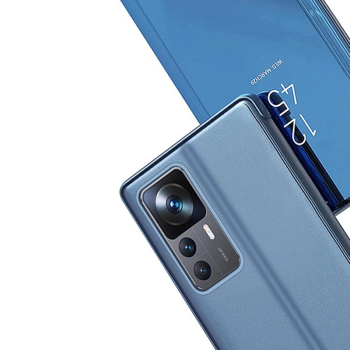 Clear View Case dėklas, skirtas Xiaomi 12T Pro / Xiaomi 12T atverčiamas dangtelis juodas