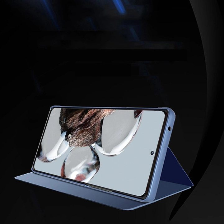 Clear View Case dėklas, skirtas Xiaomi 12T Pro / Xiaomi 12T atverčiamas dangtelis juodas