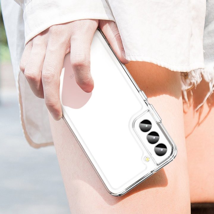 Outer Space Case Samsung Galaxy S23+ dangtelis su lanksčiu permatomu rėmeliu
