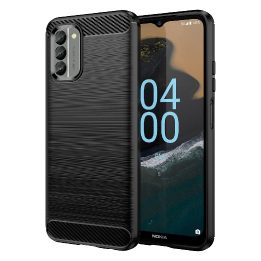 Carbon Case dangtelis Nokia G400 lankstus silikoninis dangtelis juodas