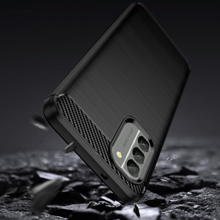 Carbon Case dangtelis Nokia G400 lankstus silikoninis dangtelis juodas