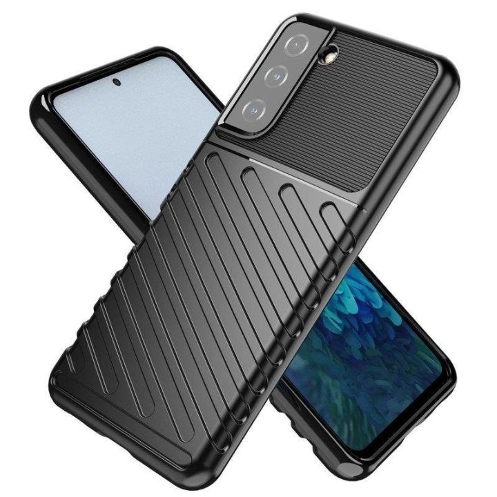 Thunder Case dėklas Samsung Galaxy A14 5G silikoninis šarvų dėklas juodas
