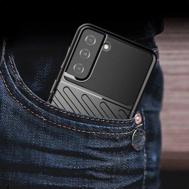 Thunder Case dėklas Samsung Galaxy S23+ silikoninis šarvų dėklas mėlynas