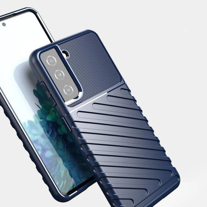Thunder Case dėklas Samsung Galaxy S23+ silikoninis šarvų dėklas juodas