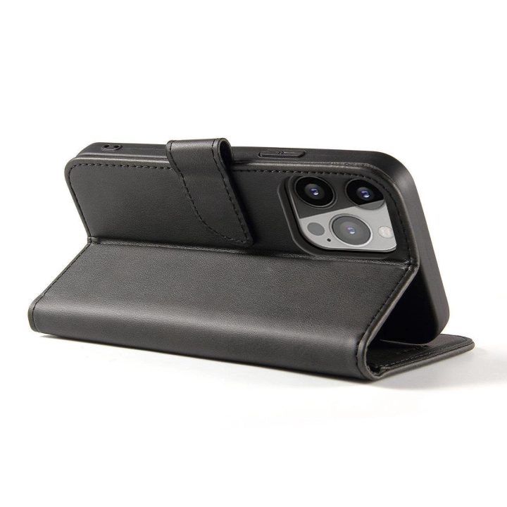 Magnetinis dėklo dangtelis TCL 20 Pro 5G atverčiamas dangtelis piniginės stovas juodas