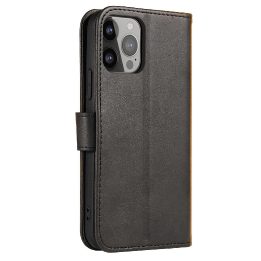 Telefono dėklas Case for Nothing Phone 1 dangtelis su atverčiamu piniginės stovu juodos spalvos