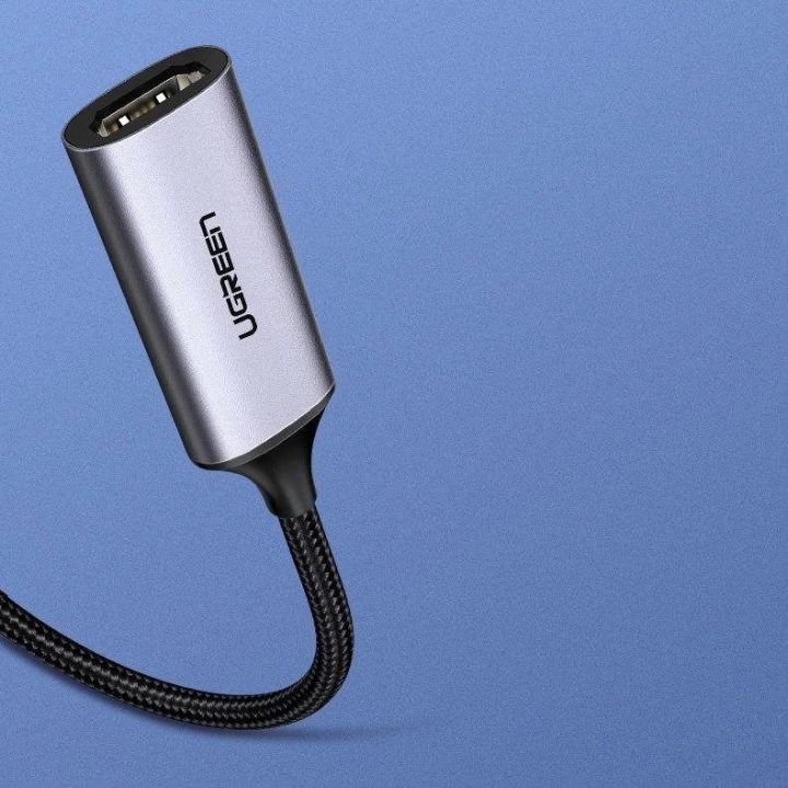 C tipo USB ir HDMI 2.0 adapteris 4K @ 60 Hz Thunderbolt 3 , skirtas MacBook / kompiuteriui, pilkos spalvos (70444)