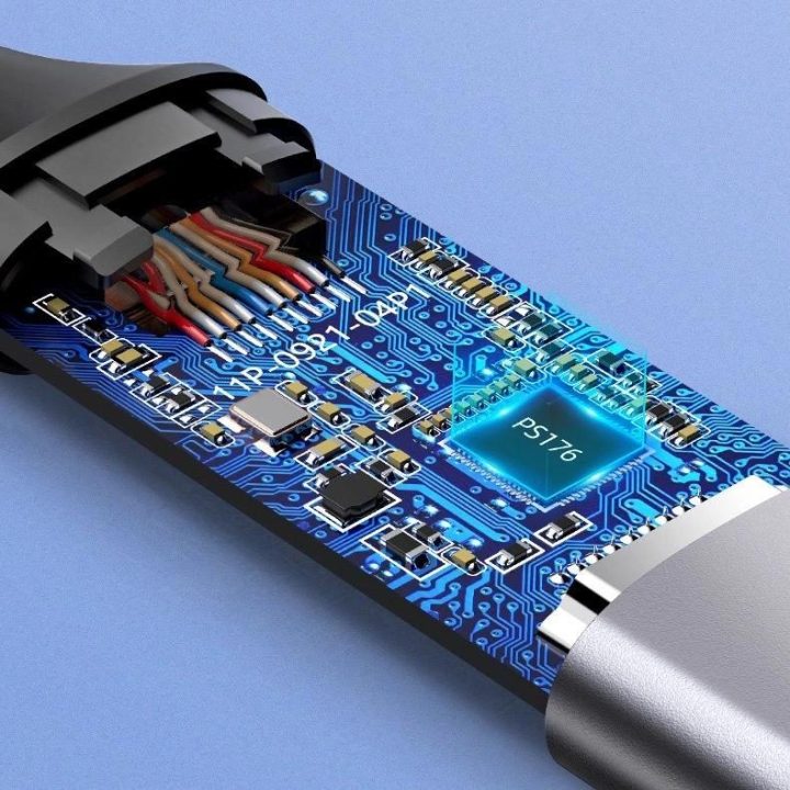 C tipo USB ir HDMI 2.0 adapteris 4K @ 60 Hz Thunderbolt 3 , skirtas MacBook / kompiuteriui, pilkos spalvos (70444)