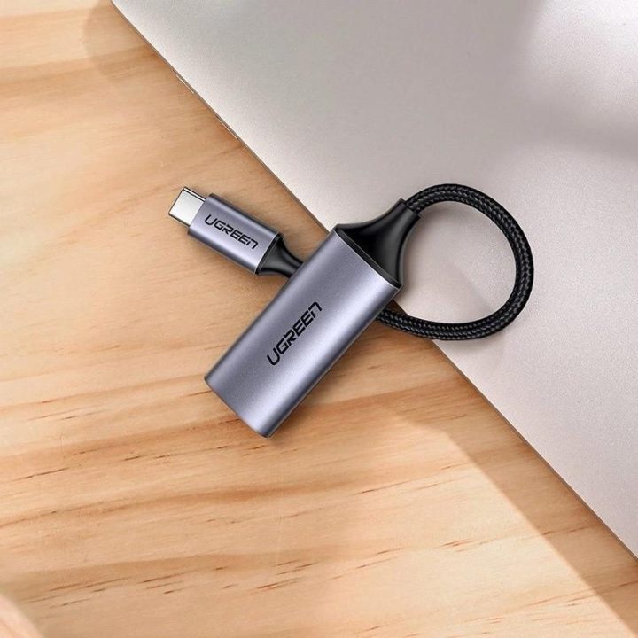 C tipo USB ir HDMI 2.0 adapteris 4K @ 60 Hz Thunderbolt 3 , skirtas MacBook / kompiuteriui, pilkos spalvos (70444)