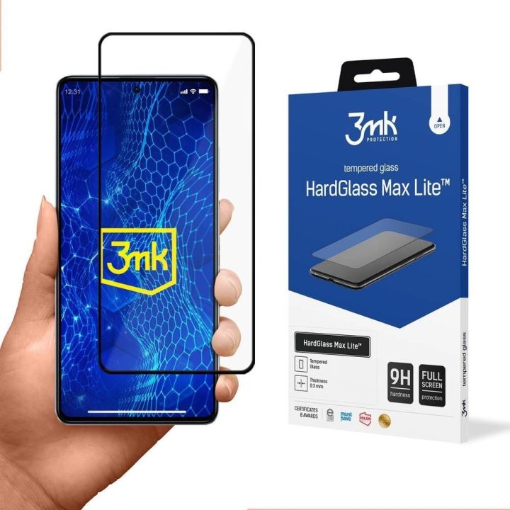 Grūdintas stiklas Xiaomi Redmi Note 12 Pro 9H iš HardGlass Lite serijos