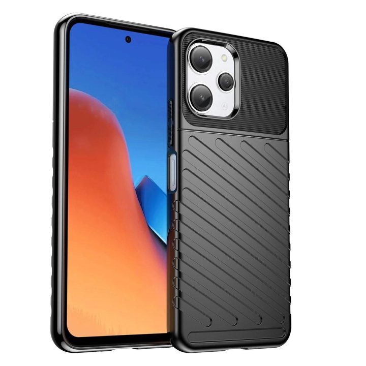 Šarvuotas Xiaomi Redmi 12 Thunder dėklas - juodas