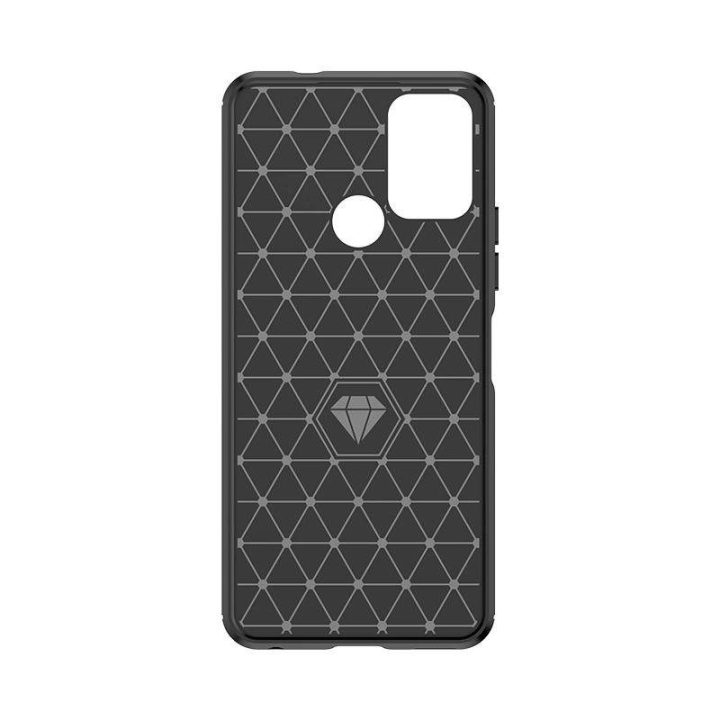 Carbon case silikoninis dėklas Nokia C22 - juodas