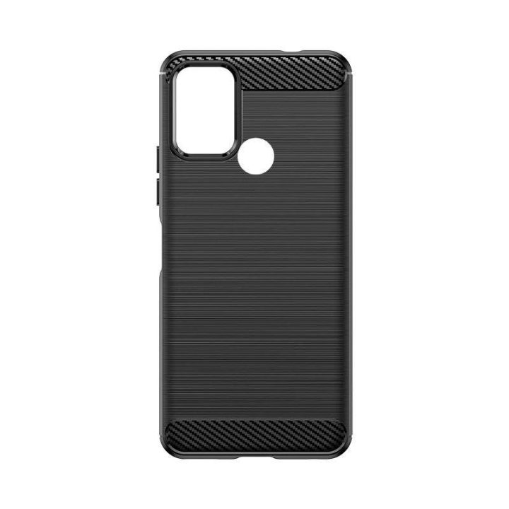 Carbon case silikoninis dėklas Nokia C22 - juodas