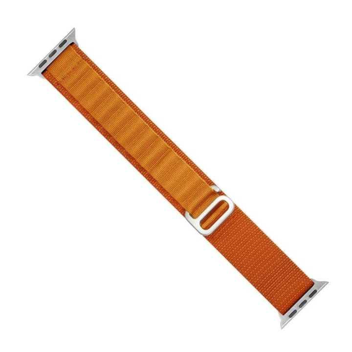 Dirželis su Alpine plieno sagtimi, skirtas Apple Watch 38/40/41 mm - oranžinis