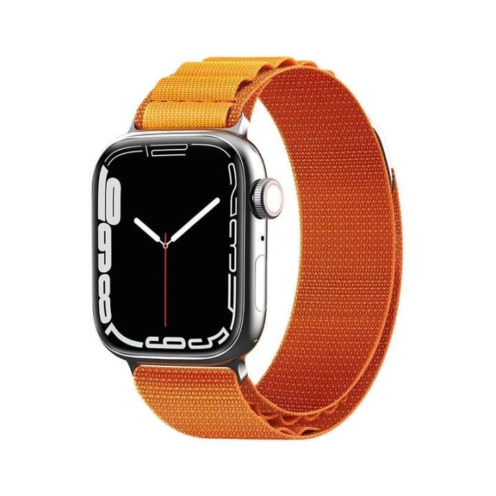 Dirželis su Alpine plieno sagtimi, skirtas Apple Watch 38/40/41 mm - oranžinis