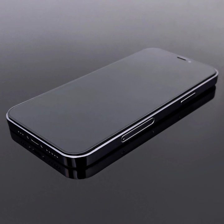 rinkinys, kurį sudaro 2x itin patvarus Full Glue grūdintas stiklas su rėmeliu iPhone 14 , iPhone 13 Pro / iPhone 13 juodas