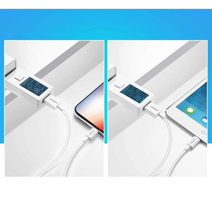 kabelis USB - Lightning MFI 1m 2,4A baltas (20728)